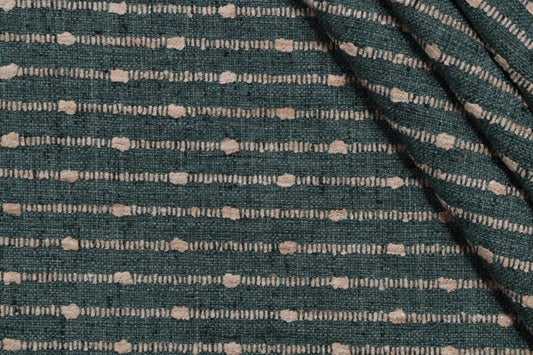 Malachite Green Striped Textured Pillow Cover - Available in Lumbar, Bolster, Throw, Euro Sham Styles