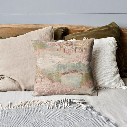 Ballard Designs Estelle Pillow Cover in Dusty Pink - Available in Bolster, Lumbar, Throw, Euro Sham Sizes (Copy)