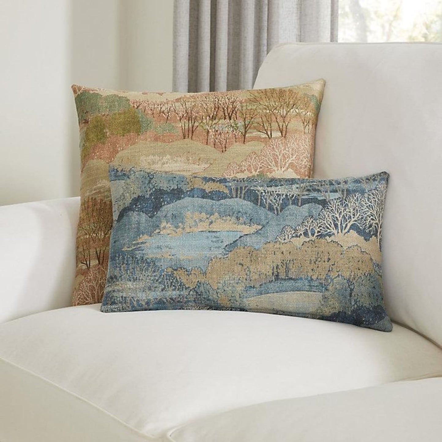 Ballard Designs Estelle Pillow Cover in Dusty Pink - Available in Bolster, Lumbar, Throw, Euro Sham Sizes (Copy)