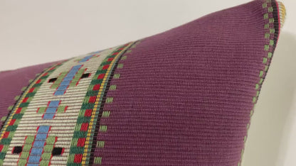 30% off 14x36 Large Lumbar Pillow Cover - Southwestern Purple Desert  Woven Lumbar Pillow Cover